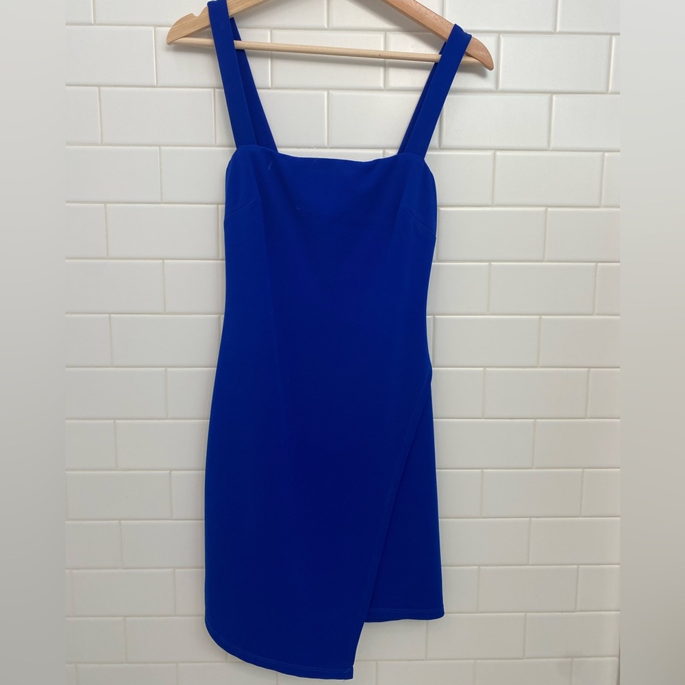 Navy blue tight mini dress